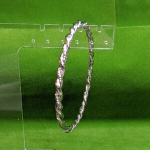 AVON Vintage Rope Twist Bracelet, Silver-tone, 9.25", NOS